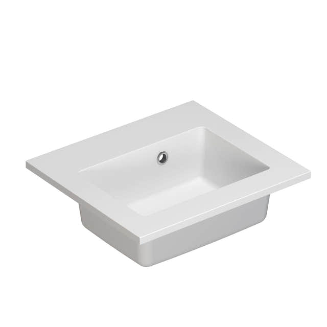 Dansani Mini Minore Servant B40-80xH1,5xD35,5cm Hvit matt / 40cm / Nei Dansani Baderomsservant DA-337204103