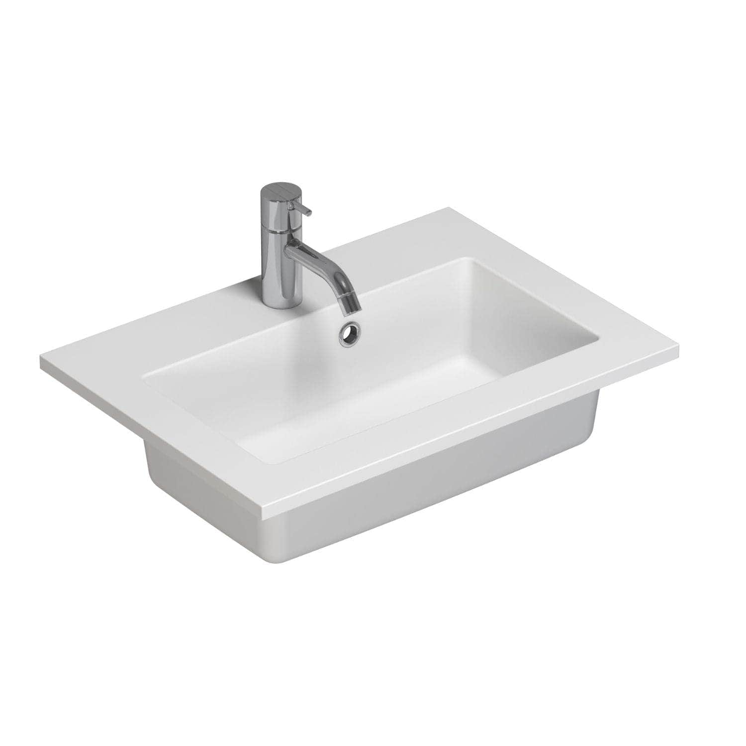 Dansani Mini Minore Servant B40-80xH1,5xD35,5cm Hvit matt / 50cm / Ja Dansani Baderomsservant DA-337205203