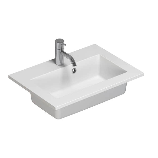 Dansani Mini Minore Servant B40-80xH1,5xD35,5cm Hvit matt / 50cm / Ja Dansani Baderomsservant DA-337205203