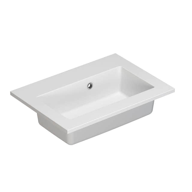 Dansani Mini Minore Servant B40-80xH1,5xD35,5cm Hvit matt / 50cm / Nei Dansani Baderomsservant DA-337205103