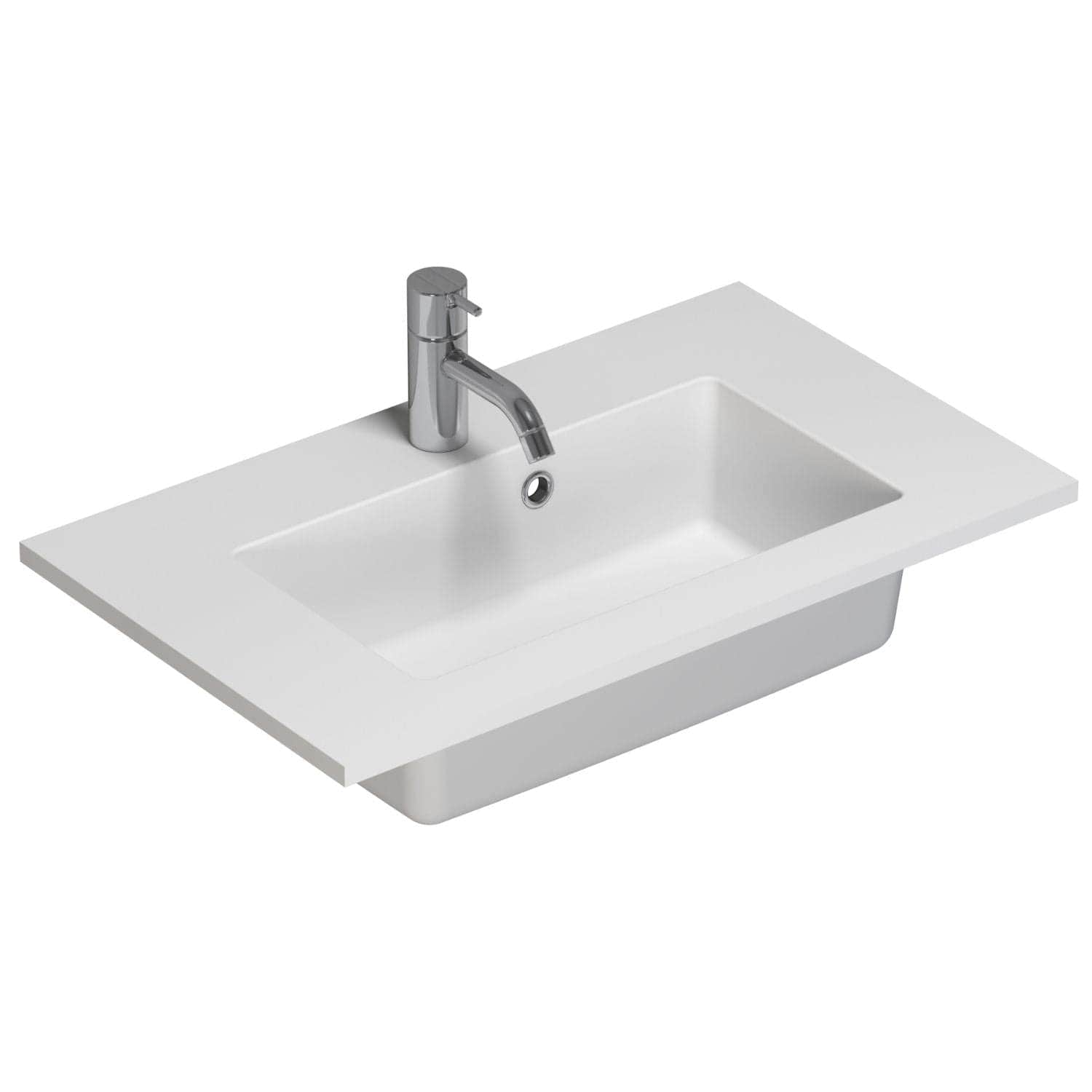 Dansani Mini Minore Servant B40-80xH1,5xD35,5cm Hvit matt / 60cm / Ja Dansani Baderomsservant DA-337206203