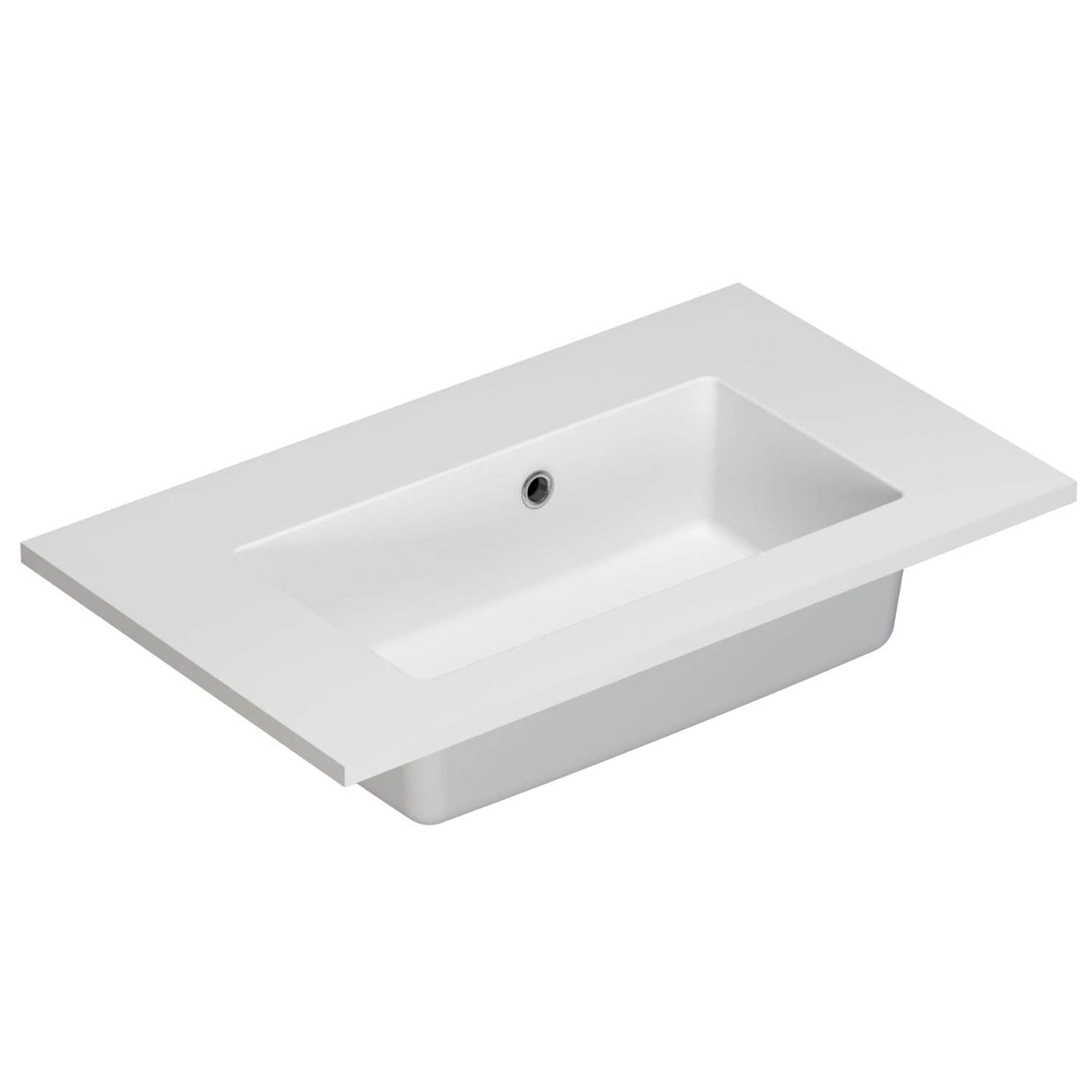 Dansani Mini Minore Servant B40-80xH1,5xD35,5cm Hvit matt / 60cm / Nei Dansani Baderomsservant DA-337206103