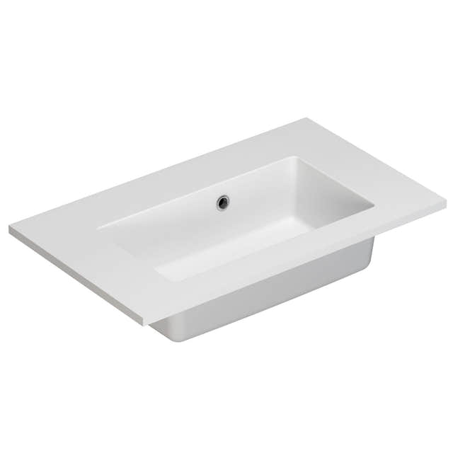 Dansani Mini Minore Servant B40-80xH1,5xD35,5cm Hvit matt / 60cm / Nei Dansani Baderomsservant DA-337206103