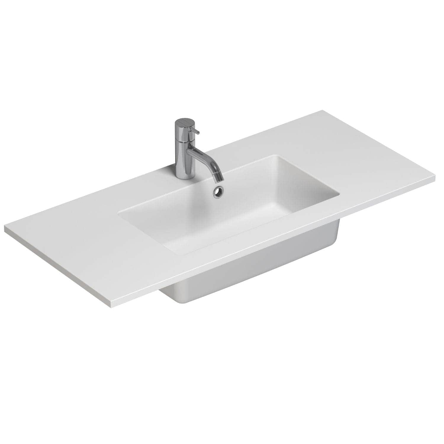 Dansani Mini Minore Servant B40-80xH1,5xD35,5cm Hvit matt / 80cm / Ja Dansani Baderomsservant DA-337208203