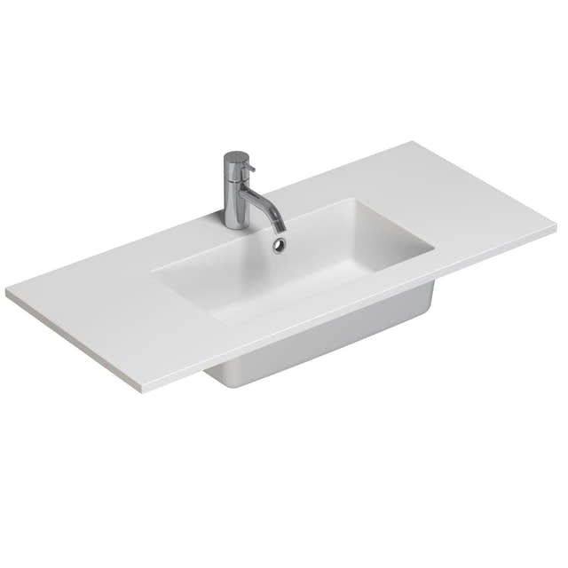 Dansani Mini Minore Servant B40-80xH1,5xD35,5cm Hvit matt / 80cm / Ja Dansani Baderomsservant DA-337208203