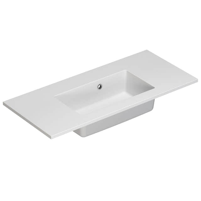 Dansani Mini Minore Servant B40-80xH1,5xD35,5cm Hvit matt / 80cm / Nei Dansani Baderomsservant DA-337208103