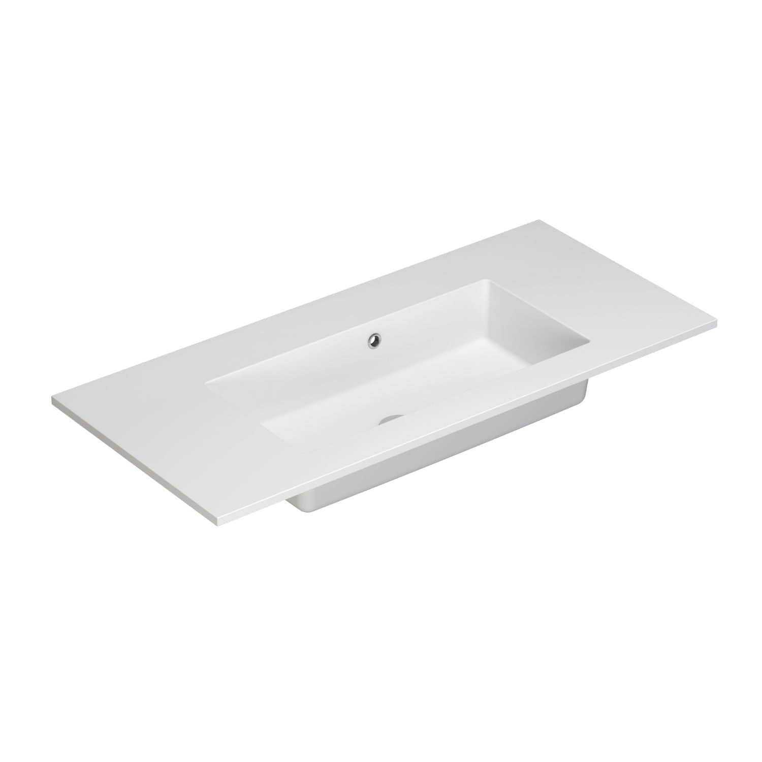Dansani Minore Servant B60-120xH1,5xD45,5cm Hvit matt / 100cm / Nei Dansani Baderomsservant DA-337110103