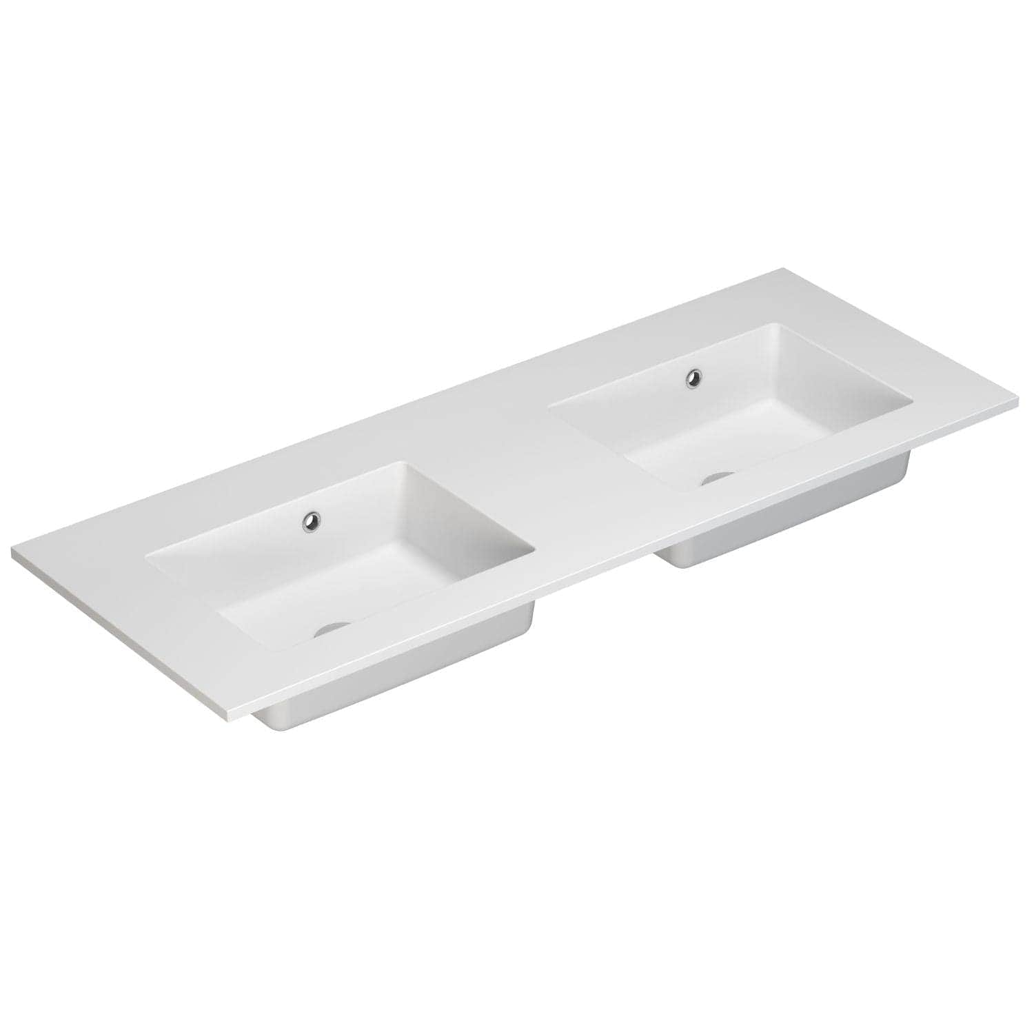 Dansani Minore Servant B60-120xH1,5xD45,5cm Hvit matt / 120cm dobbel / Nei Dansani Baderomsservant DA-337112303