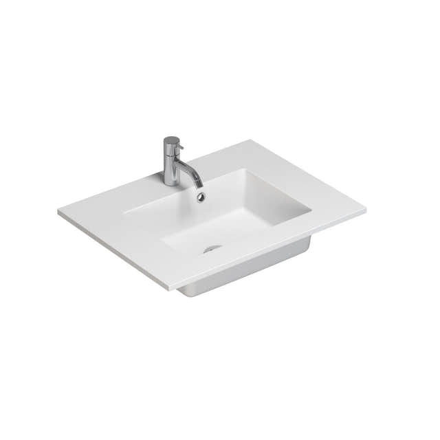 Dansani Minore Servant B60-120xH1,5xD45,5cm Hvit matt / 60cm / Ja Dansani Baderomsservant DA-337106003