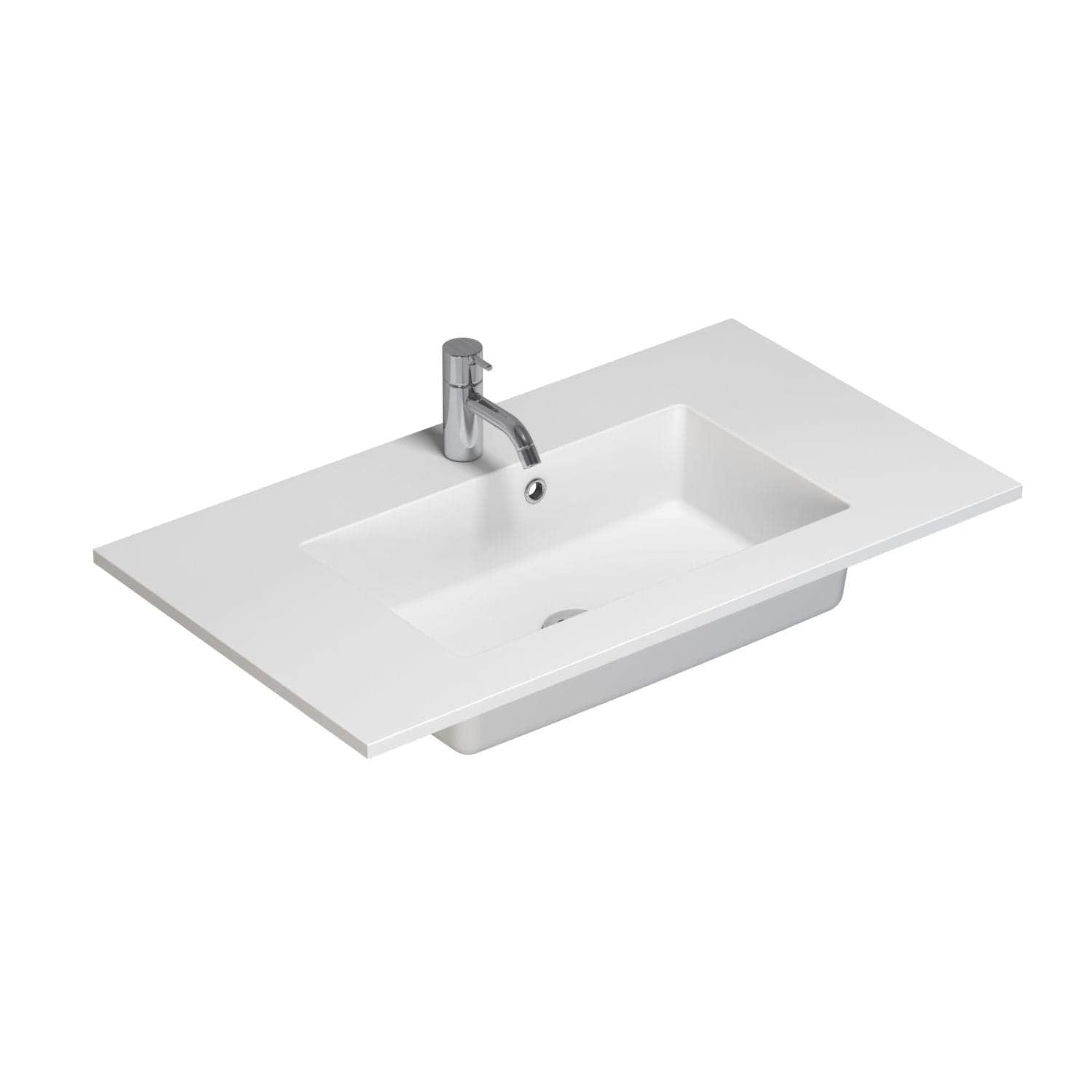 Dansani Minore Servant B60-120xH1,5xD45,5cm Hvit matt / 80cm / Ja Dansani Baderomsservant DA-337108003