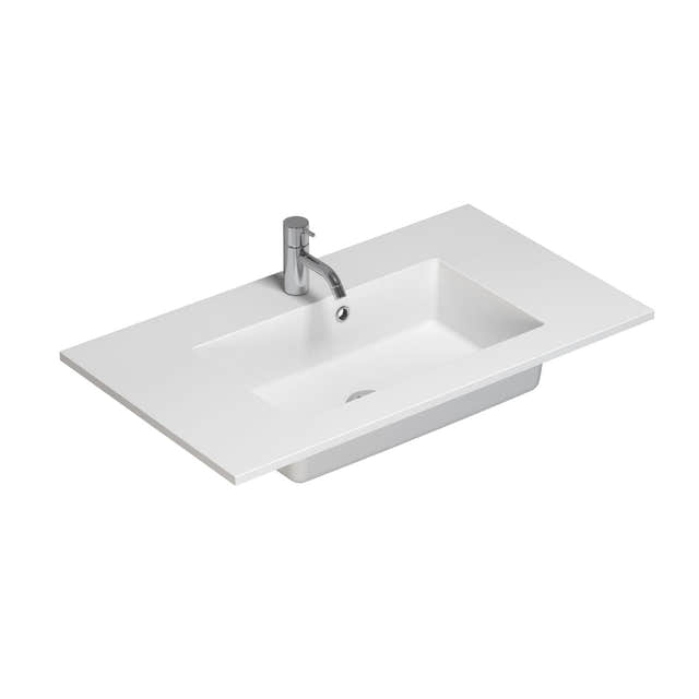 Dansani Minore Servant B60-120xH1,5xD45,5cm Hvit matt / 80cm / Ja Dansani Baderomsservant DA-337108003