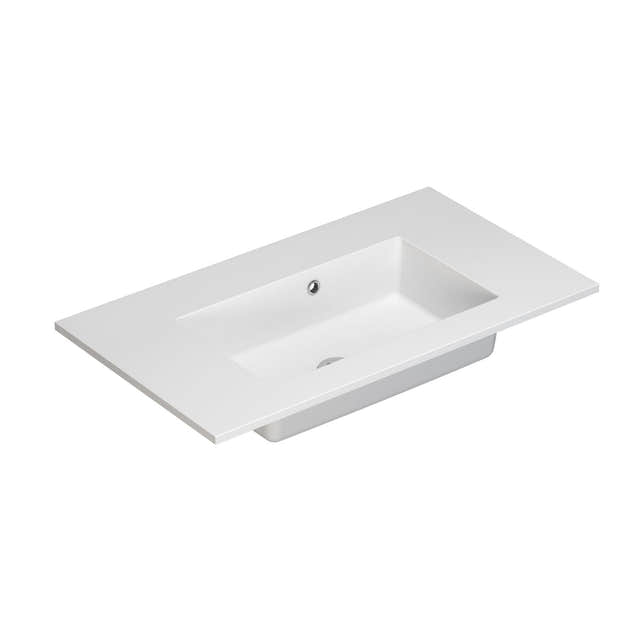 Dansani Minore Servant B60-120xH1,5xD45,5cm Hvit matt / 80cm / Nei Dansani Baderomsservant DA-337108103