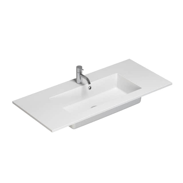 Dansani Minore Servant B60-240xH1,5xD45,5cm Hvit matt / 100-119cm Dansani Baderomsservant DA-337810403