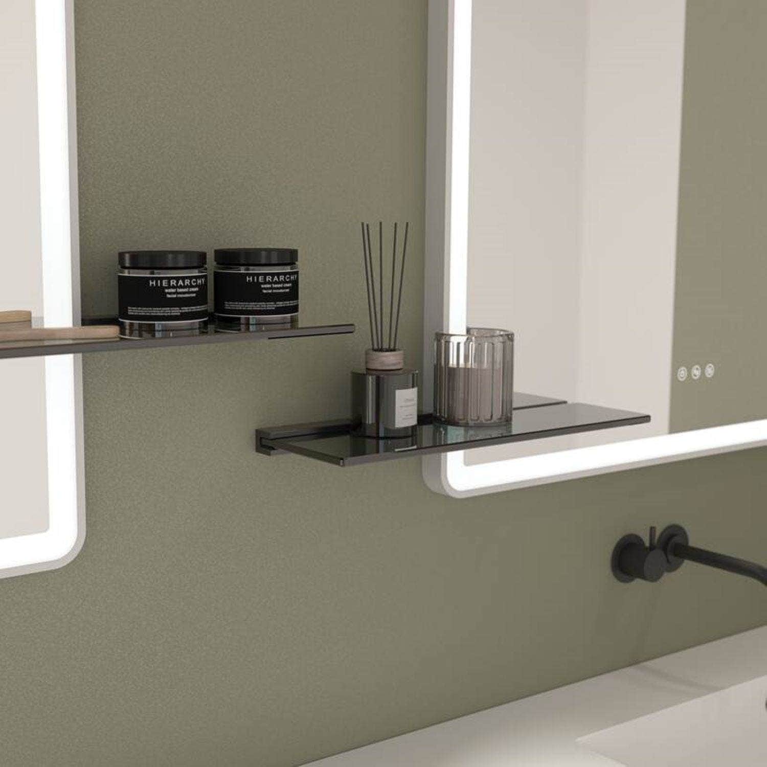 Dansani Reach Hylle Svart / Tonet glass Dansani Baderomshylle DA-325900000