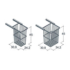 Dansani Skittentøykurv for høyskap B30-40cm, inkl skinner