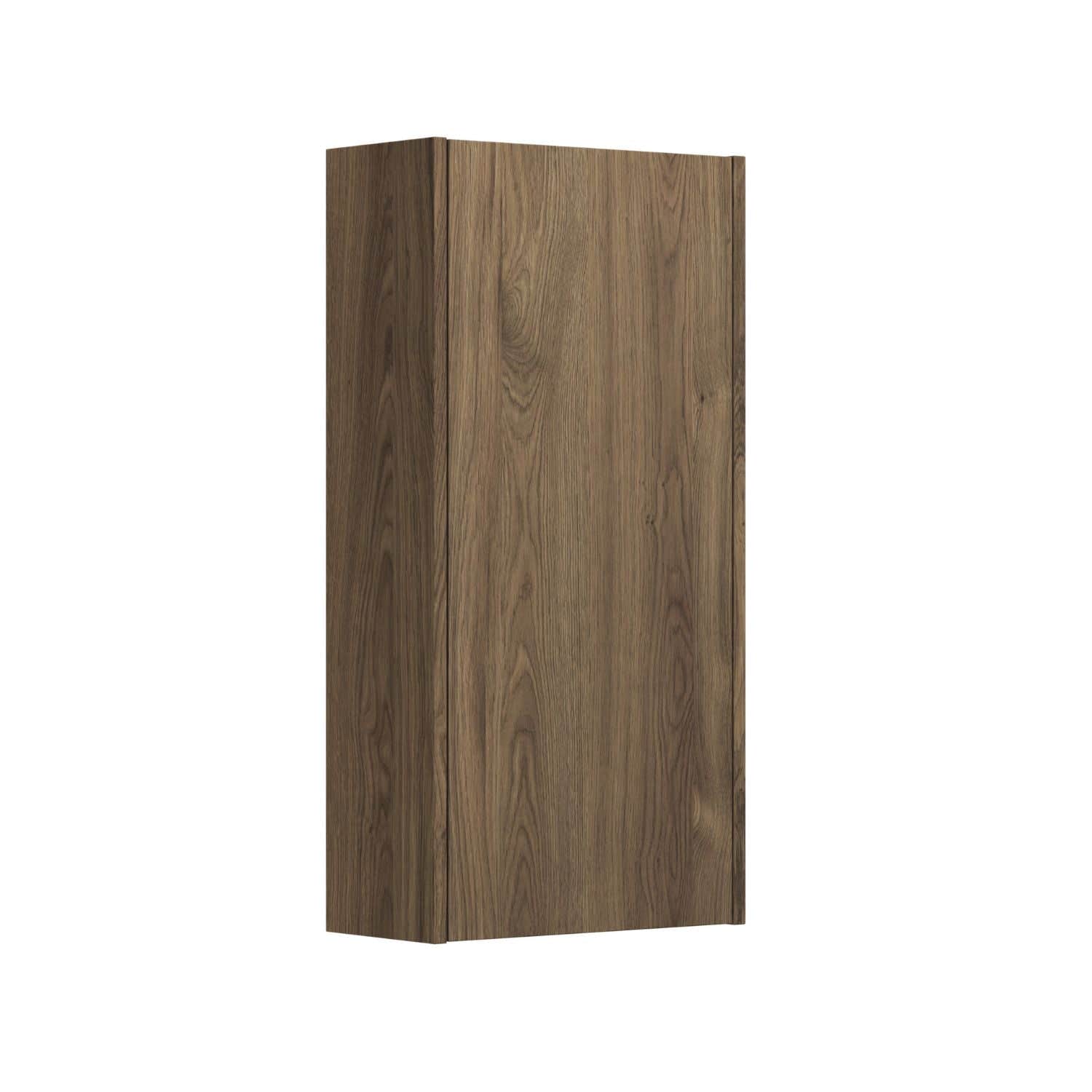 Dansani You Overskap 1 dør B40xH80xD19cm - Glatt Brun eik / Høyre Dansani Sideskap bad DA-V49-1152