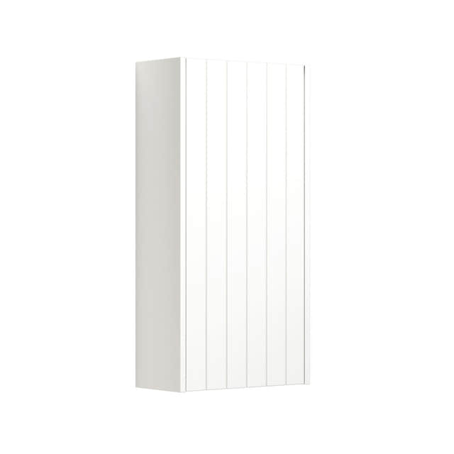 Dansani You Overskap 1 dør B40xH80xD19cm - Rillet Hvit matt/NCS farge / Høyre Dansani Sideskap bad DA-V49-4191