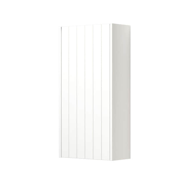 Dansani You Overskap 1 dør B40xH80xD19cm - Rillet Hvit matt / Venstre Dansani Sideskap bad DA-V49-4210