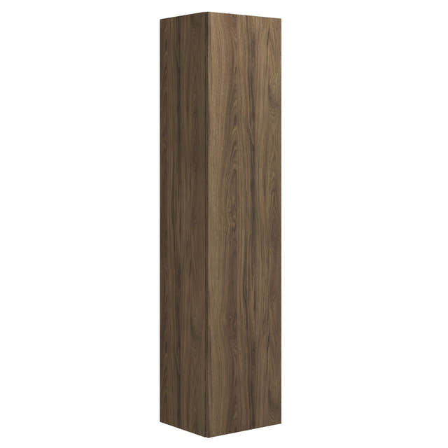 Dansani You Urban Glatt Høyskap Slim 1 dør Brun eik / 40cm / Høyre hengslet Dansani Høyskap bad DA-V54-1152