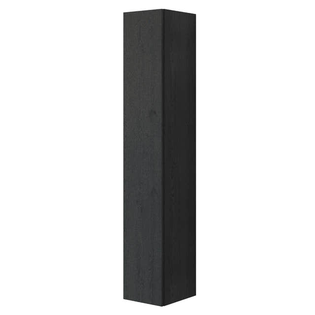 Dansani You Urban Glatt Høyskap Slim 1 dør Svart eik / 30cm / Venstre hengslet Dansani Høyskap bad DA-V53-1250