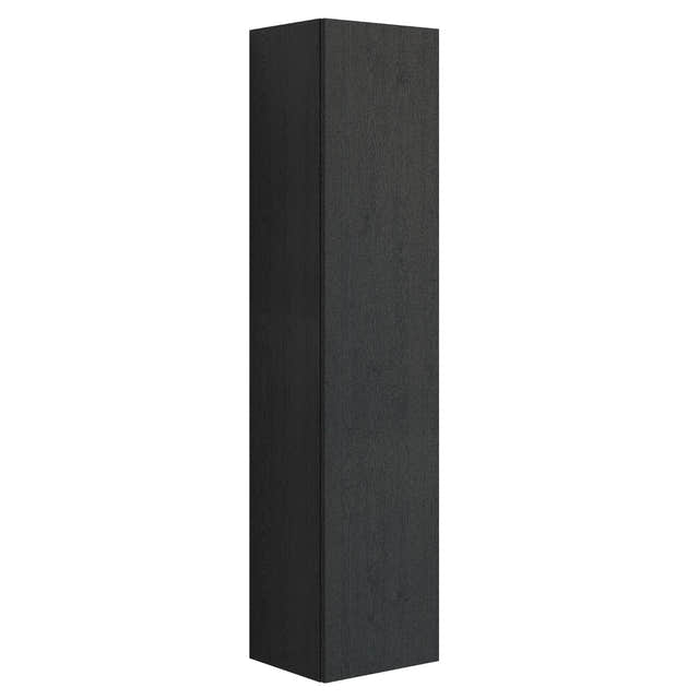Dansani You Urban Glatt Høyskap Slim 1 dør Svart eik / 40cm / Høyre hengslet Dansani Høyskap bad DA-V54-1150