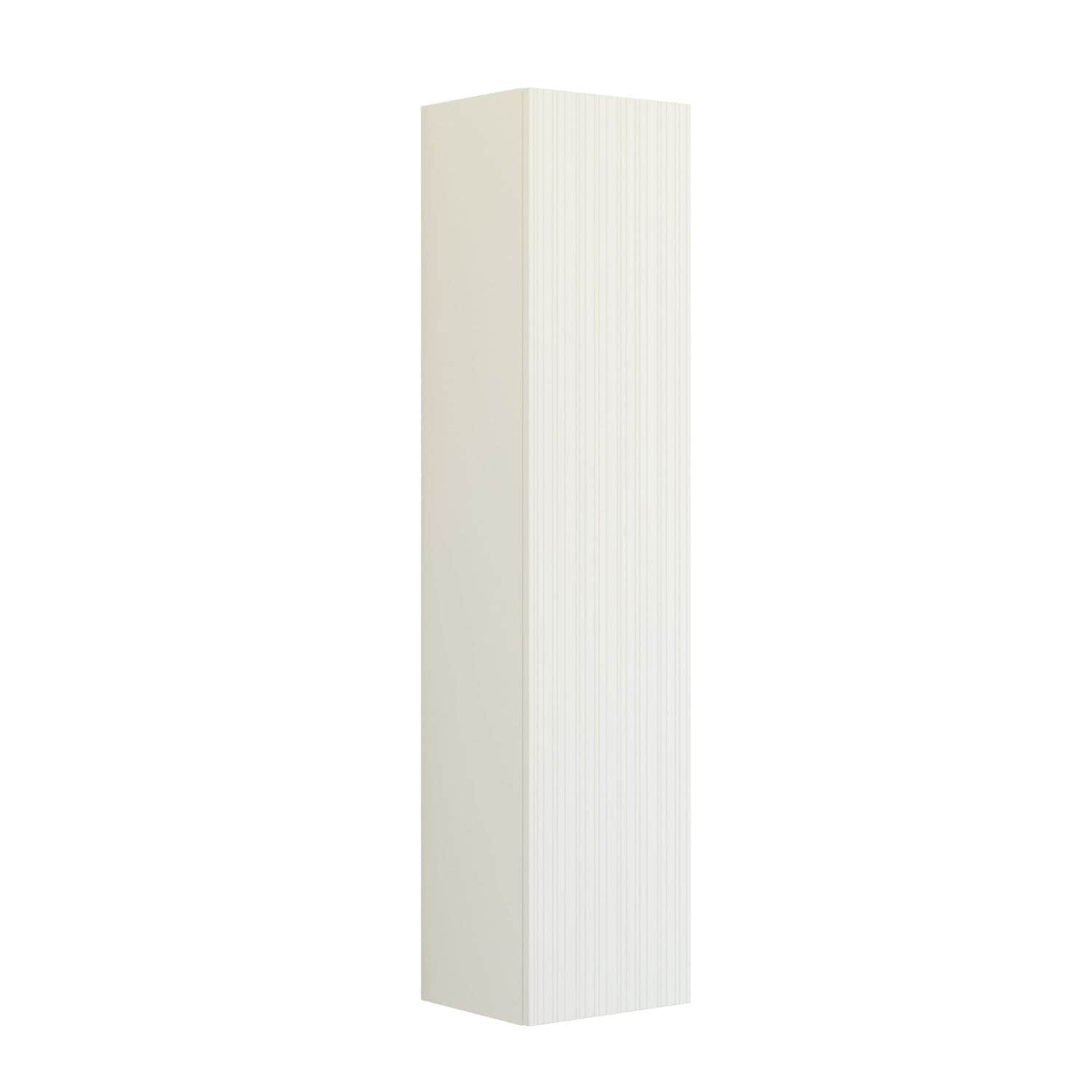 Dansani You Urban Riflet Høyskap Slim 1 dør Hvit matt / 40cm / Høyre hengslet Dansani Høyskap bad DA-V54-9110