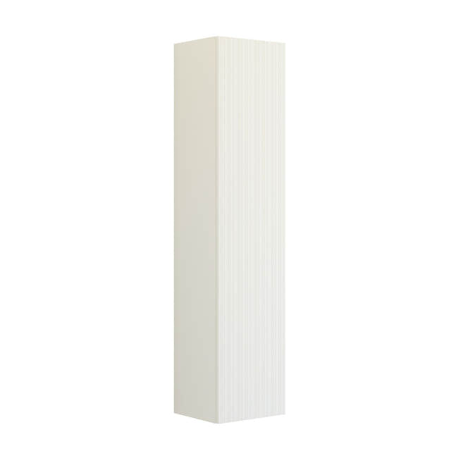 Dansani You Urban Riflet Høyskap Slim 1 dør Hvit matt / 40cm / Høyre hengslet Dansani Høyskap bad DA-V54-9110