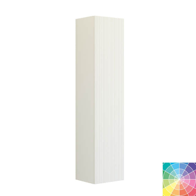 Dansani You Urban Riflet Høyskap Slim 1 dør NCS farge / 40cm / Høyre hengslet Dansani Høyskap bad DA-V54-9199