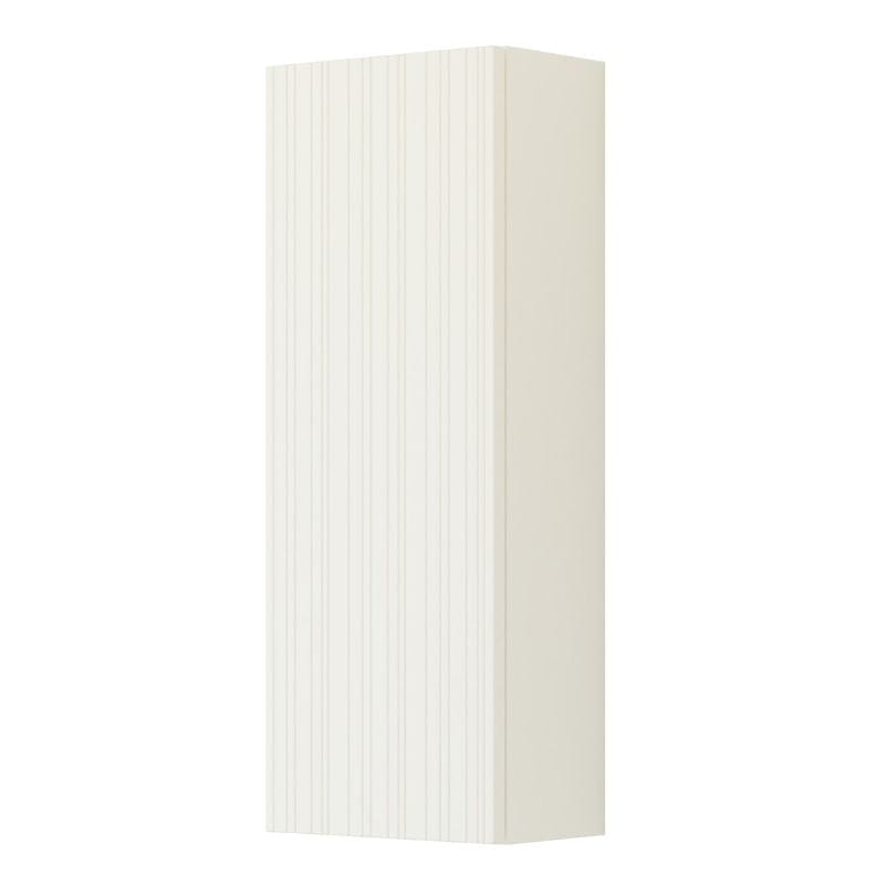 Dansani You Urban Riflet Overskap 1 dør Hvit matt / 30cm / Venstre hengslet Dansani Sideskap bad DA-V50-9210