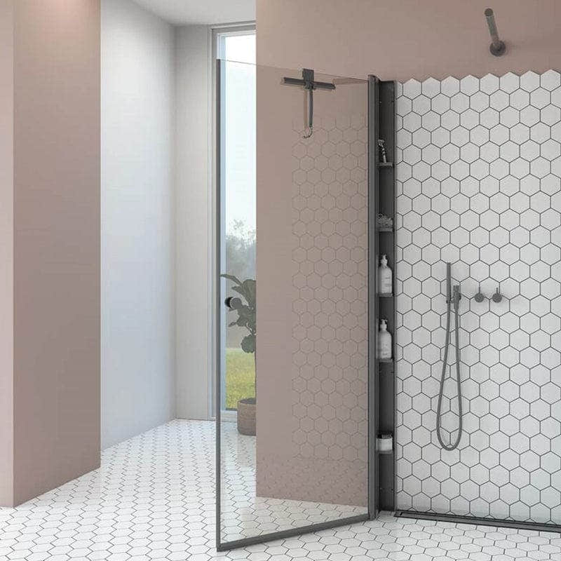 DansaniTower 200x10x10 cm, Dusjoppbevaring, 5 hyller Dansani Baderomshylle