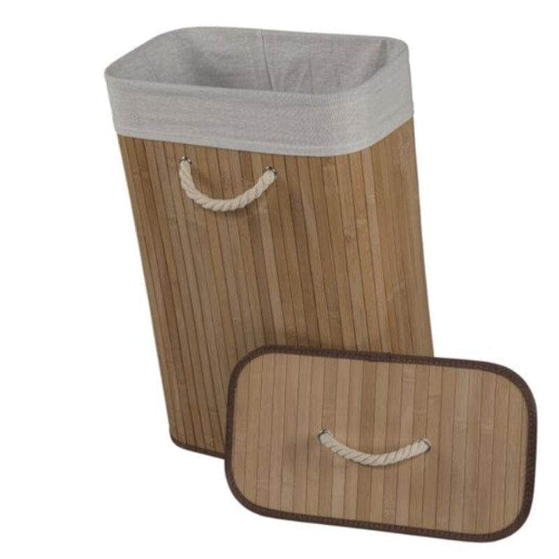 Duschy Bamboo Skittentøyskurv med lokk Duschy Skittentøyskurv