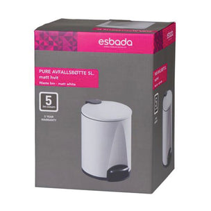 OUTLET: Esbada Pure pedalbøtte 5L
