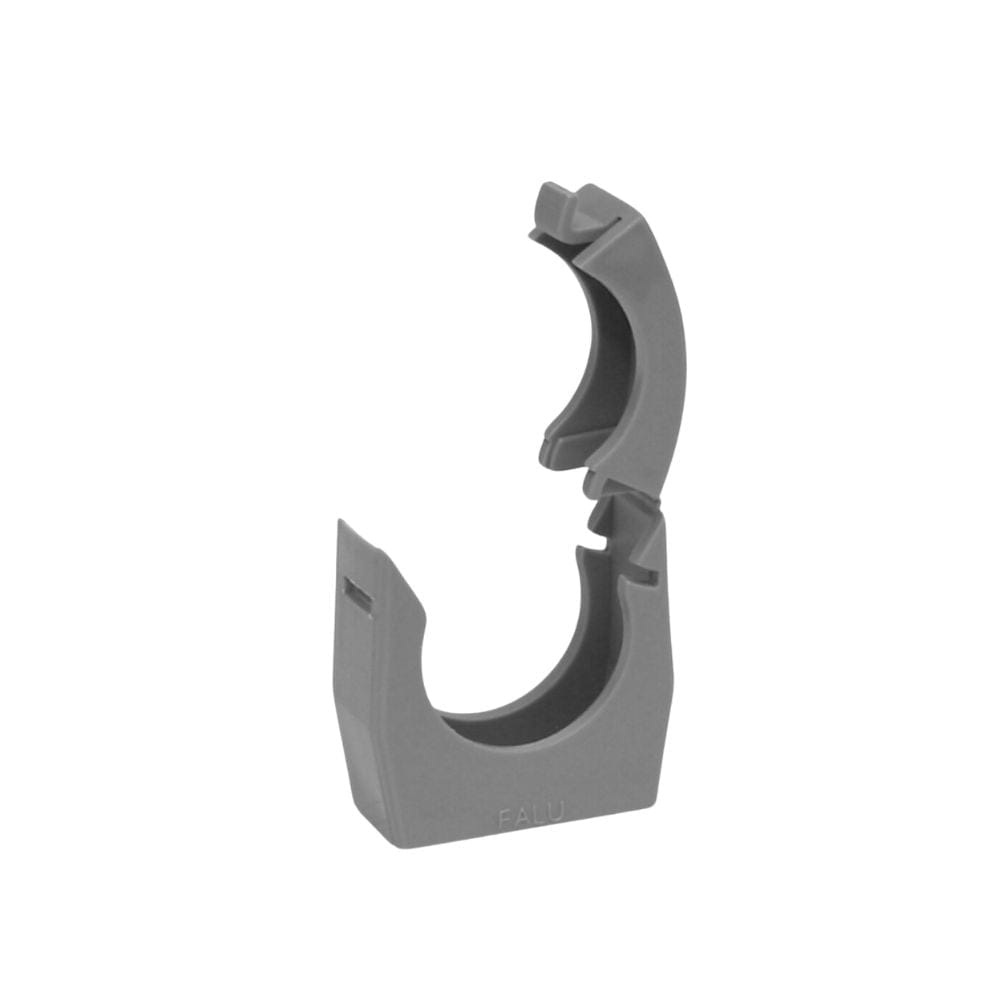 Faluplast Sneppklamme med Låsebøyle Grå / 32mm Faluplast Plastklammer GRO-4516235