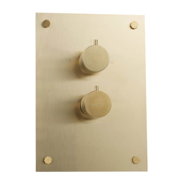 Fima Circolo Frontpanel Dusj Innbygging F4410 Børstet champagne Fima Blandebatteri innbygging DAL-1426464