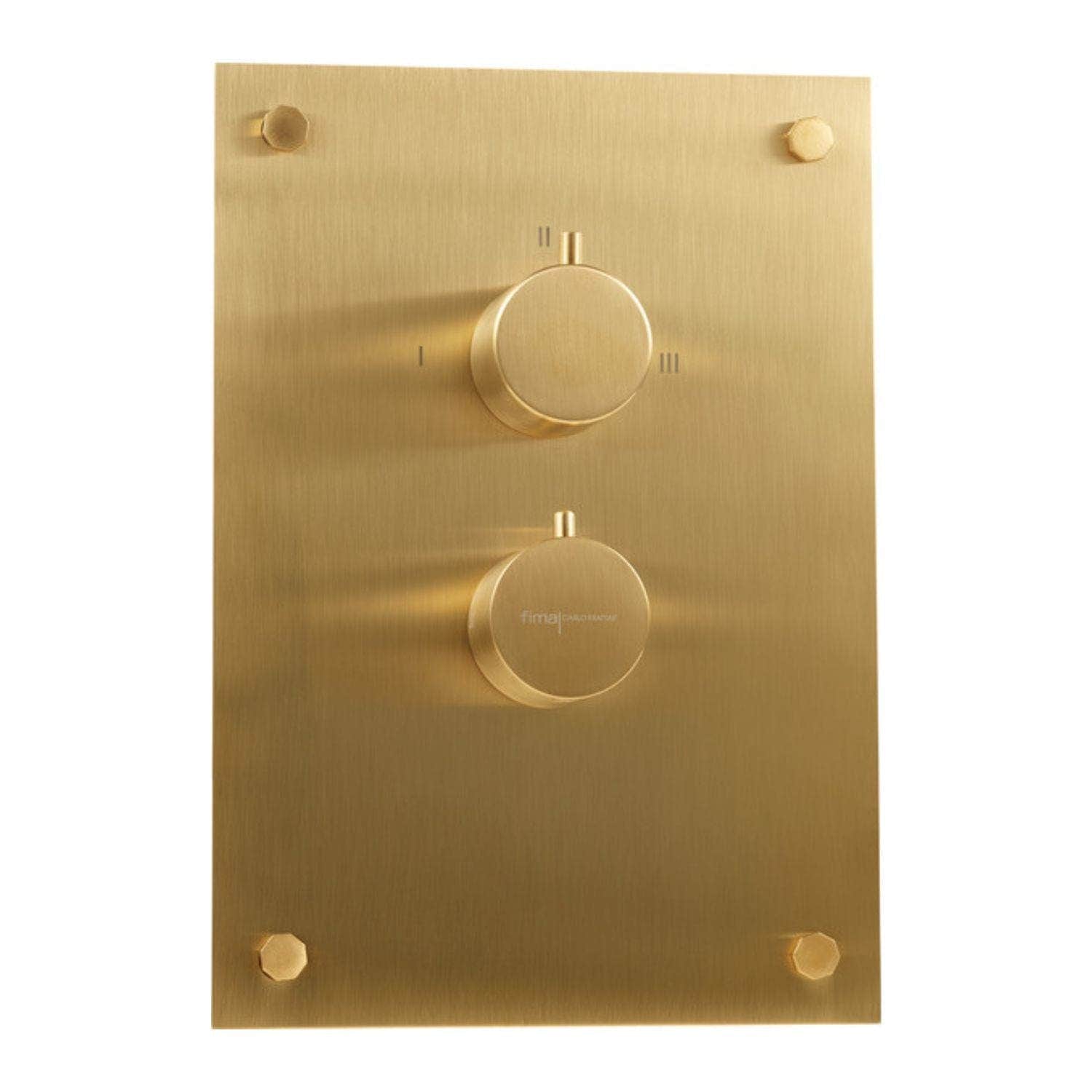 Fima Circolo Frontpanel Dusj Innbygging F4410 Børstet gull Fima Blandebatteri innbygging DAL-1426465