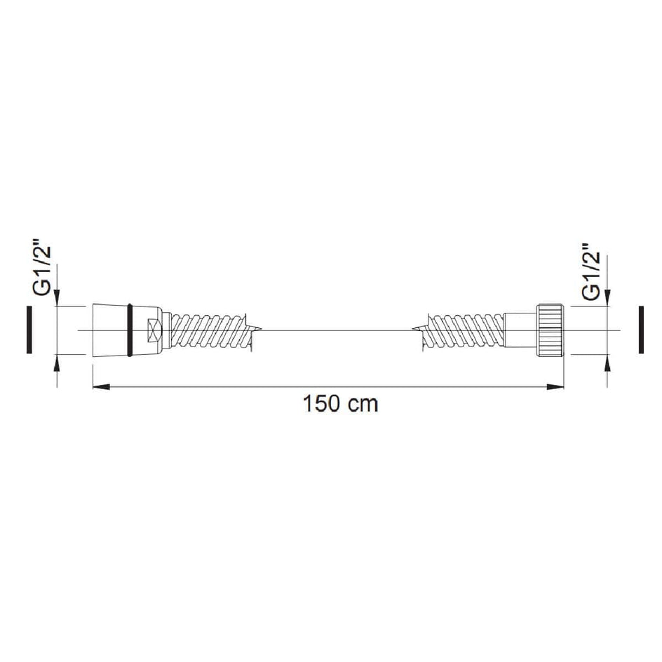 Fima Dusjslange Spillo Up/Zeta F2021Cr Fima Reservedel blandebatteri GRO-701874