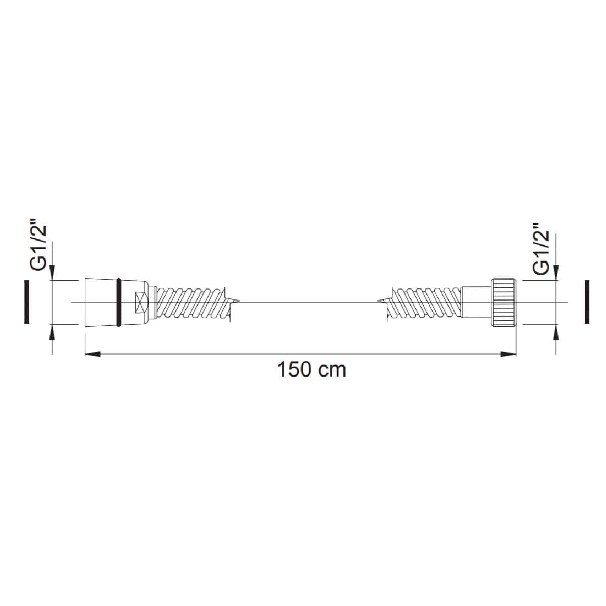 Fima Dusjslange Spillo Up/Zeta F2021Cr Fima Reservedel blandebatteri GRO-701874