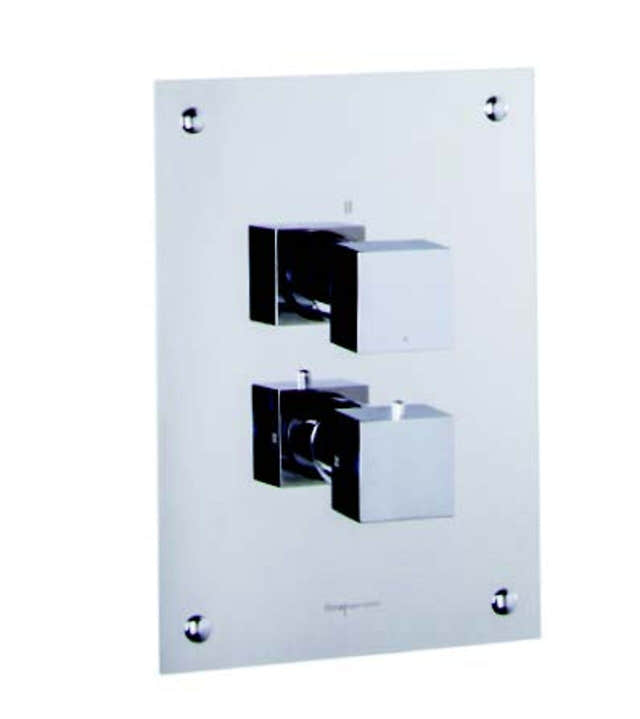 Fima Frontpanel Piazza Dusj Innbygging F4510 20x28,5cm Krom Fima Blandebatteri innbygging GRO-4405035