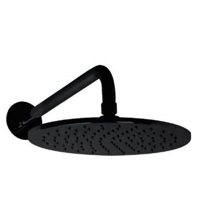 Fima Hodedusj Circolo F2621 Ø25cm taksil Svart matt Fima Blandebatteri innbygging GRO-4365253