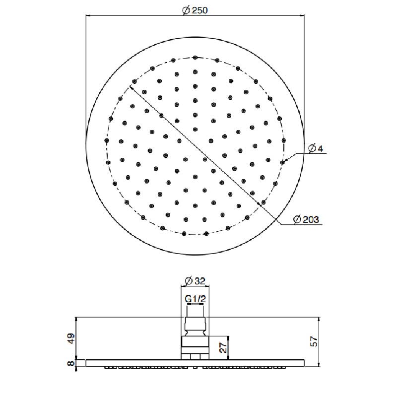 Fima Takdusj Spillo Up F2621/2Cr Fima Reservedel blandebatteri GRO-701870