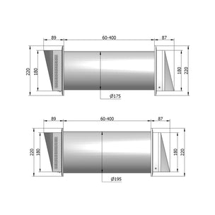 Flexit Aero Lydventil Ø100-125mm