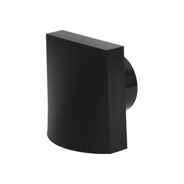 Flexit Aero Ventilkappe med Stuss Svart / Ø100mm Flexit FL-118516