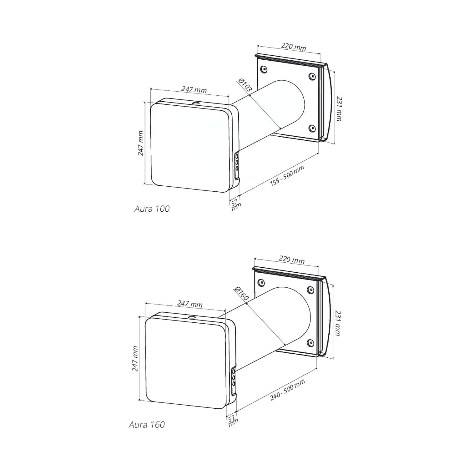 Flexit Aura One Wifi Romventilator Flexit Romventilator
