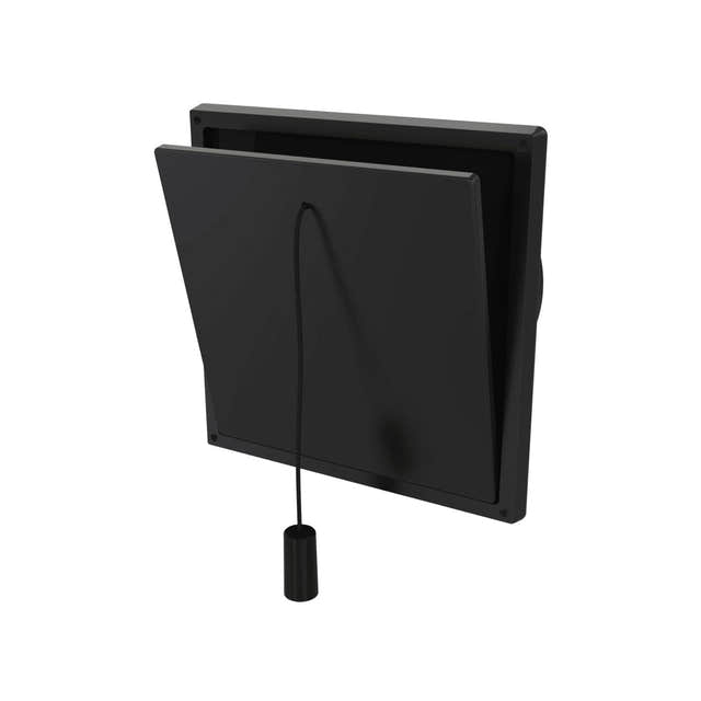 Flexit Klaffventil med Rund Stuss Svart / Ø100mm Flexit FL-119842