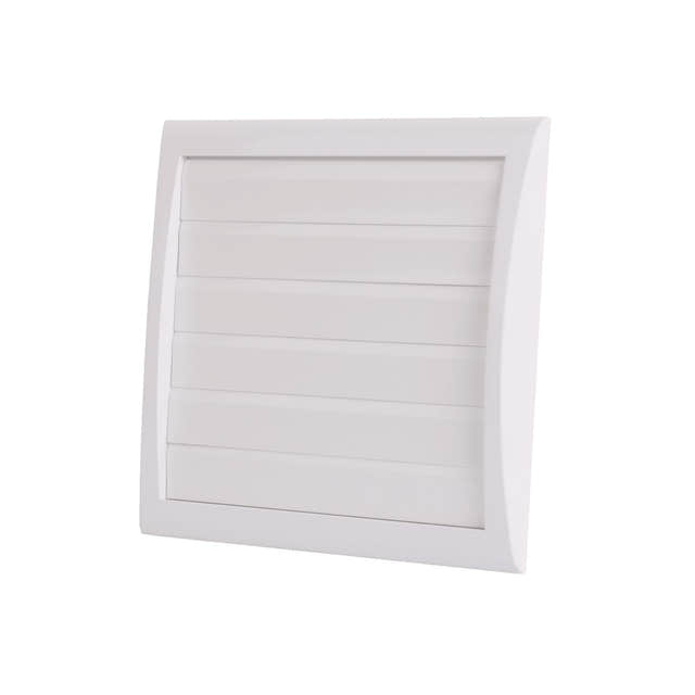 Flexit Lamellventil med Rund Stuss Hvit / Ø125mm Flexit Baderomsvifte FL-400084