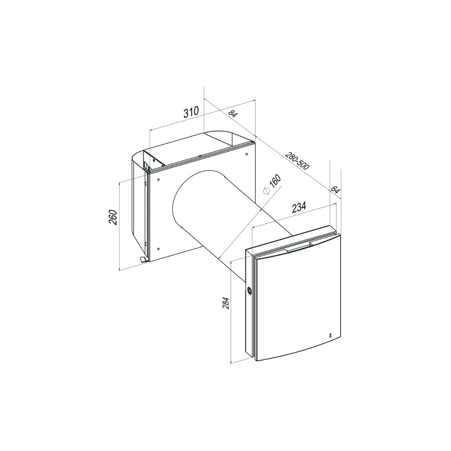 Flexit Roomie Dual Romventilator Hvit Flexit Romventilator FL-115999