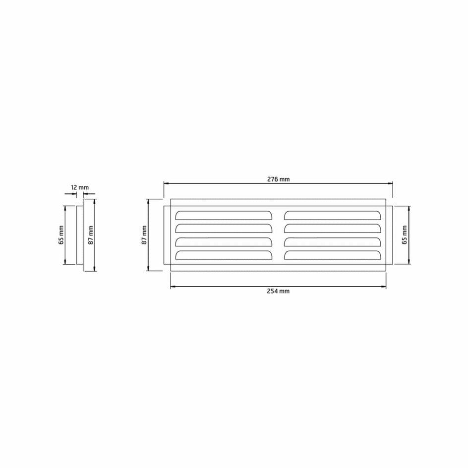 Flexit Sjalusirist 250mm 250x65mm Flexit FL-101309