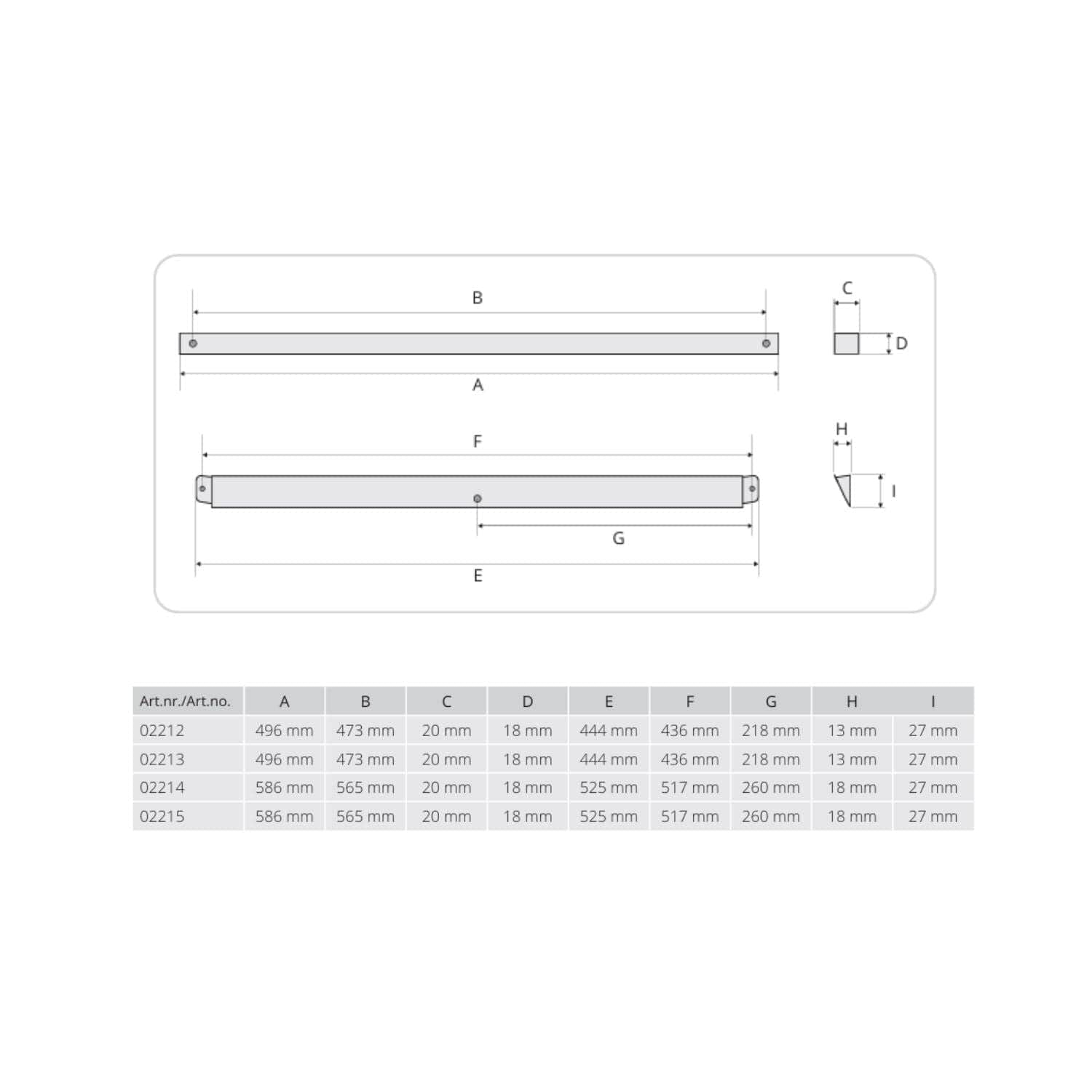 Flexit Spalteventiler 40-50cm Flexit