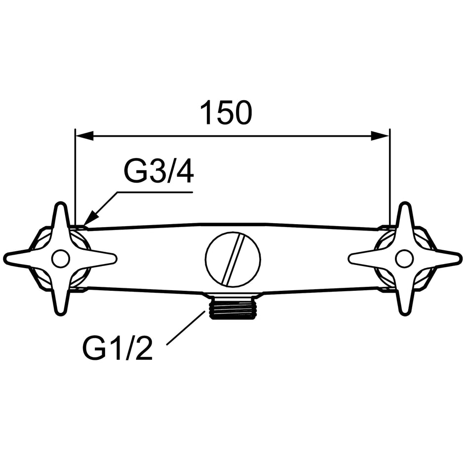 FM Mattsson Rogen Hyttekran Dusj Krom FM Mattsson Dusjbatteri GRO-4301831