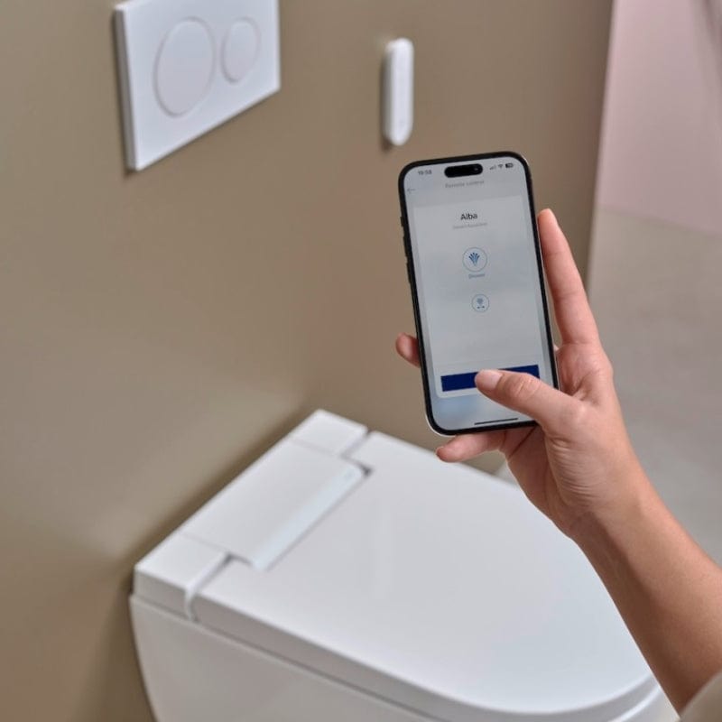 Geberit AquaClean Alba Dusjtoalett - vegghengt Hvit Geberit Dusjtoalett GRO-6166244
